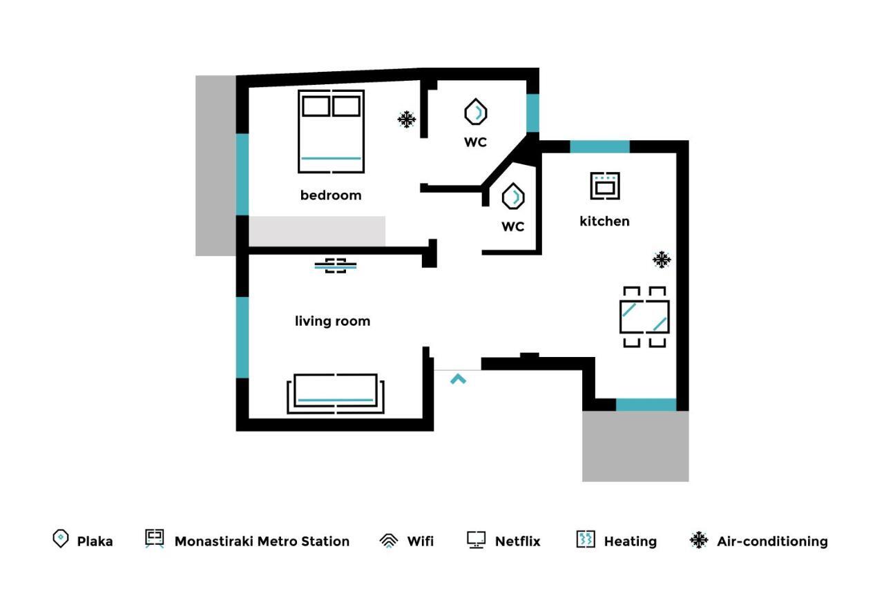 Delightful 1Bd Apartment In Plaka By Upstreet เอเธนส์ ภายนอก รูปภาพ